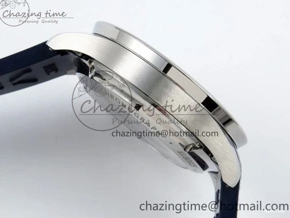 MIROTIME 0511 Casual Portuguese Chrono IW3716 Z+F 1:1 Best Edition White Dial on Blue Rubber Strap A 7016